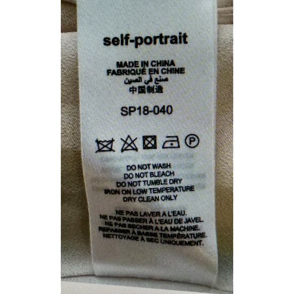 Self-Portrait Graphic Print Floral Dress Blush Pink NEW Size 6 - Picture 12 of 12